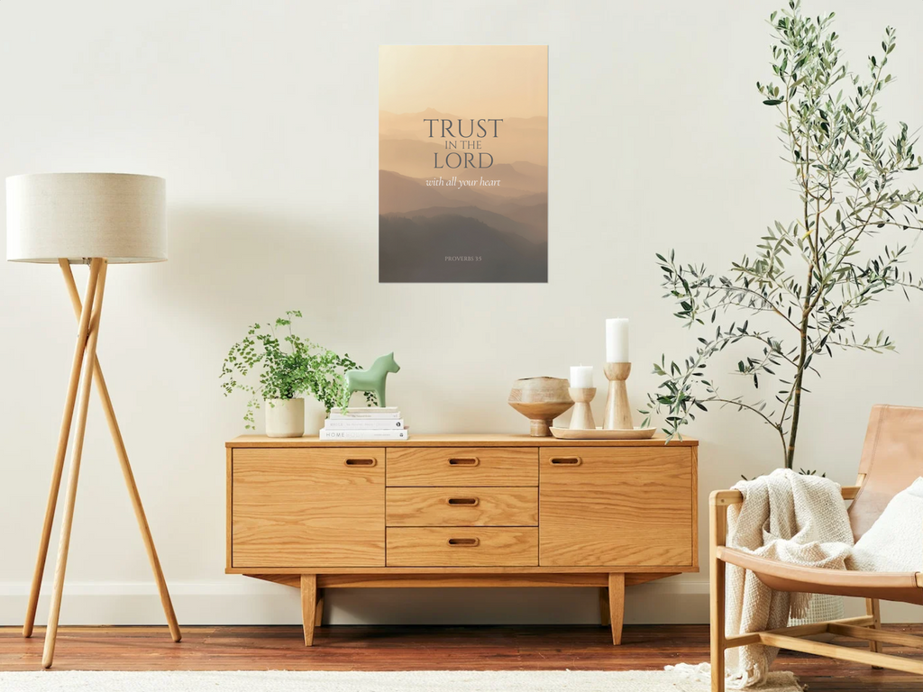 Trust in the Lord – Proverbs 3:5 | Minimalist Christian Wall Art Printable