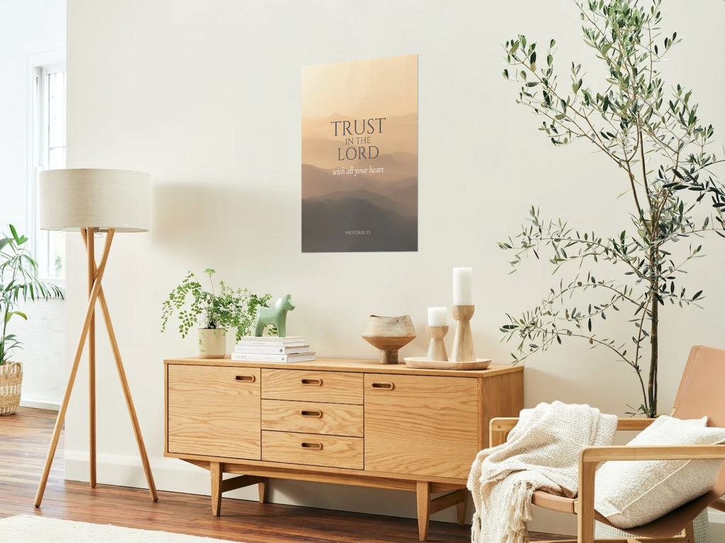 Trust in the Lord – Proverbs 3:5 | Minimalist Christian Wall Art Printable
